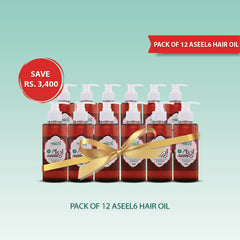 HLB-Pack of 12 Aseel 6 Hair Oil